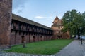 View of the historic Malbork Castle in northern Poland Royalty Free Stock Photo