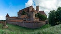 View of the historic Malbork Castle in northern Poland Royalty Free Stock Photo