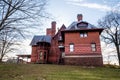 View of the historic Mark Twain House. Home of Samuel Langhorne Clemens from 1874 to 1891.