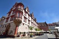 A view of the historic market square in Coburg, Germany