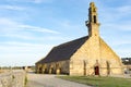 View of the historic Notre Dame de Rocamadour Chapel in the harbor of Camaret--sur-Mer