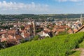 View of the historic old city center of Esslingen on the Neckar