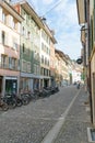 View of the historic old town of the Swiss city of Biel Royalty Free Stock Photo