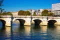 Pont Neuf over Seine river in Paris Royalty Free Stock Photo