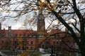 View of the historic post office building, Chorzow, Poland