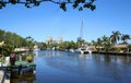 Sailboat Bend neighborhood in Fort Lauderdale Royalty Free Stock Photo