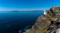 View of the historic Sheep`s Head Lighthouse on the Muntervary Peninsula in County Cork of Ireland