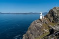 View of the historic Sheep`s Head Lighthouse on the Muntervary Peninsula in County Cork of Ireland