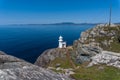 View of the historic Sheep`s Head Lighthouse on the Muntervary Peninsula in County Cork of Ireland