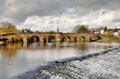 Devorgilla Bridge over the River Nith in Dumfries Royalty Free Stock Photo