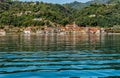 View of historic village Pella on the western shore of Lake Orta, Italy Royalty Free Stock Photo