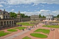 View of the historic Zwinger building in Desdren in Germany.