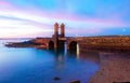 Historical bridge and San Gabriel Castle in Arrecife, Lanzarote Royalty Free Stock Photo