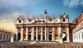 view of historical buildings in Rome in the Vatican Royalty Free Stock Photo