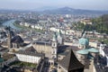 View of historical center of Salzburg, Austria