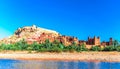 View on historical city of Ait ben Haddou in Morocco Royalty Free Stock Photo