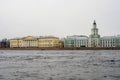 View of historical city center of Saint-Petersburg, Russia.