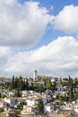 View of the historical city of Granada, Spain. Royalty Free Stock Photo