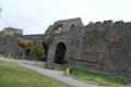 A view of the historical city walls, which are the symbol of Diyarbakir.