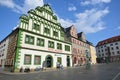 View In the historical city of Weimar , Thuringia, Germany
