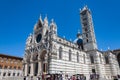 View of the duomo of Siena in Tuscany, Italy