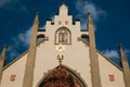 View of the historical Maisel Synagogue of Jewish Quarter in Prague Royalty Free Stock Photo