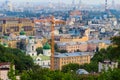 View of historical neighbourhood Podil in Kiev Royalty Free Stock Photo