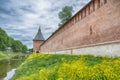 A view ofl Kremlin wall in Smolensk Royalty Free Stock Photo