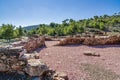 View of the historical site of Lavrion Ancient Silver Mines Royalty Free Stock Photo