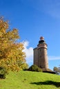 View of historical tower on Mount Merkur in Baden-Baden