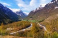 View of the Hjelledalen Valley from a viewpoint in Stryn kommune