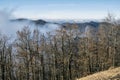 View from Hnilicka Kycera, Little Fatra, Slovakia, inverse weather scene