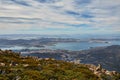 Hobart from above Royalty Free Stock Photo