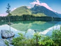 View of the Hochkalter from Hintersee