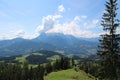 View of the HochkÃÂ¶nig a mountain range in the Berchtesgaden Alps