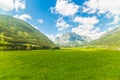 View of the Hochschwab Mountains in Styria