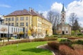 View of Hoff Square in Wisla in Poland Royalty Free Stock Photo