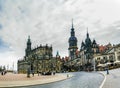 View on Hofkirche and Saxon Royal Palace in Dresden, Germany Royalty Free Stock Photo