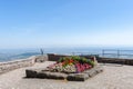 View from Hohenburg Monastery on Mont Sainte-Odile near Ottrott. Alsace region in France Royalty Free Stock Photo