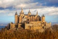 View of Hohenzollern Castle in the Swabian Alps - Baden-Wurttemberg, Germany Royalty Free Stock Photo