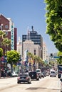 View of Hollywood Boulevard in Los Angeles