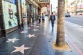 View of Hollywood Boulevard at sunset Royalty Free Stock Photo