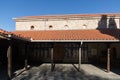 View of Holy Monastery of Great Meteoron in Meteora, Thessaly, Greece Royalty Free Stock Photo