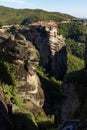 View of Holy Monastery of Varlaam in Meteora, Thessaly, Greece Royalty Free Stock Photo