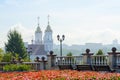 View of Holy Voskresenskaya church with Uspenskaya mountain, Vitebsk