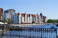 View from Honeymoon bridge in Kaliningrad