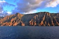 A View of the Honopu Valley from an Offshore Cruise Royalty Free Stock Photo