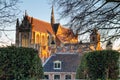 View of the Hooglandse Kerk is Gothic church in the city of Leiden Royalty Free Stock Photo