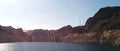 View of Hoover Dam from Lake Mead, Nevada Royalty Free Stock Photo