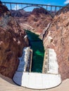 View from Hoover Dam, Bridge Across Colorado River, High Angle Royalty Free Stock Photo